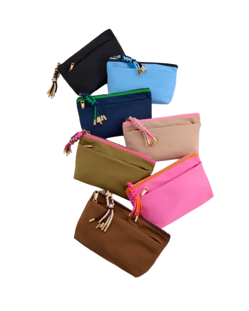 ShiraLeah Olive Jet Zip Pouch
