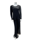 Verdiani Sheer Lace Black Modal Pajamas Set