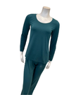 Oh! Zuza Deep Green Lace Trim Modal Pajamas Set