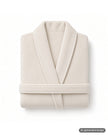 Folded Feraud Paris Cream Plush Short Terry Wrap Bath Robe