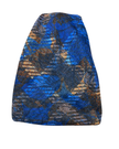 It's Younique OB-MUL-BL Blue V Shapes Blue Border Pre-Tied Open Back Bandanna with Velvet Grip