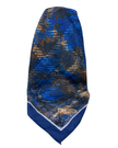It's Younique OB-MUL-BL Blue V Shapes Blue Border Pre-Tied Open Back Bandanna with Velvet Grip