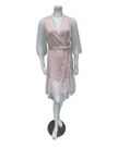 Oh! Zuza Blush Satin and Lace Chemise & Wrap Set
