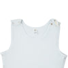 Buttermint White Beginner's Snapped Bodysuit with Shelf Bra / 2 Pack