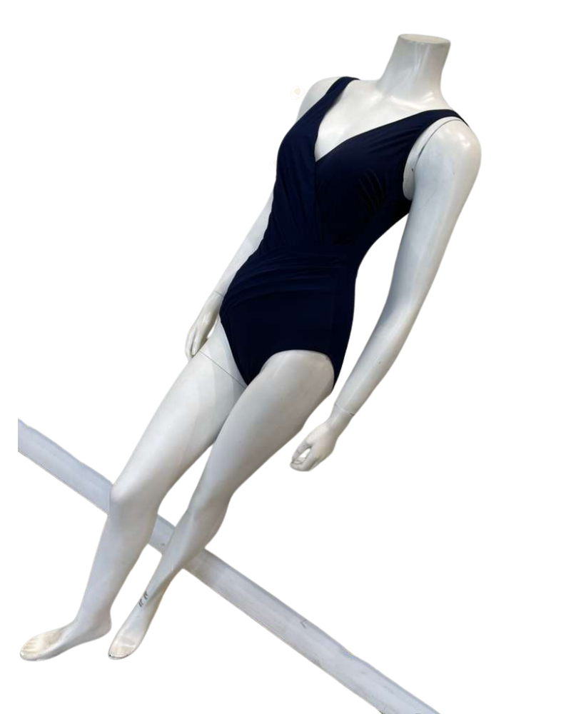 Gottex Navy Lattice Square Neck Swimsuit Myselflingerie.com