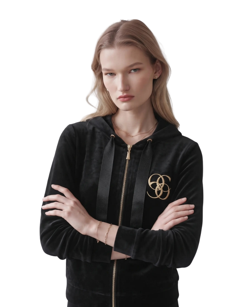 ORD Black with Gold Logo Pepco Hoodie & Skirt Set