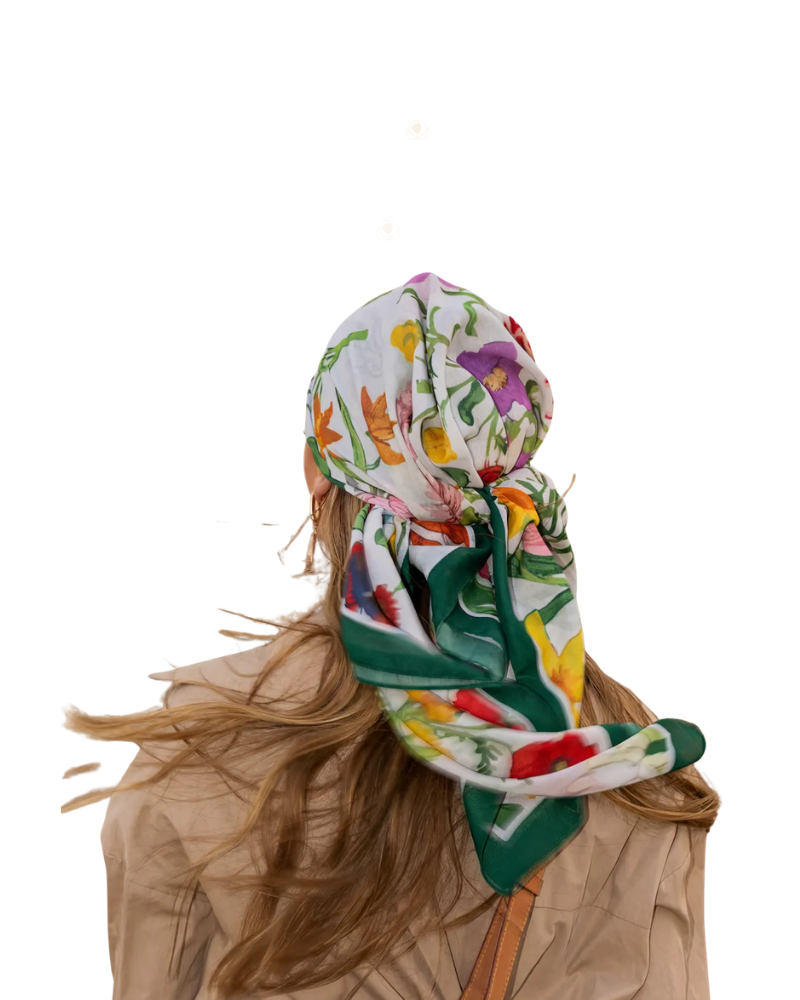 Tie Ur Knot Field Day Square Scarf Myselflingerie.com