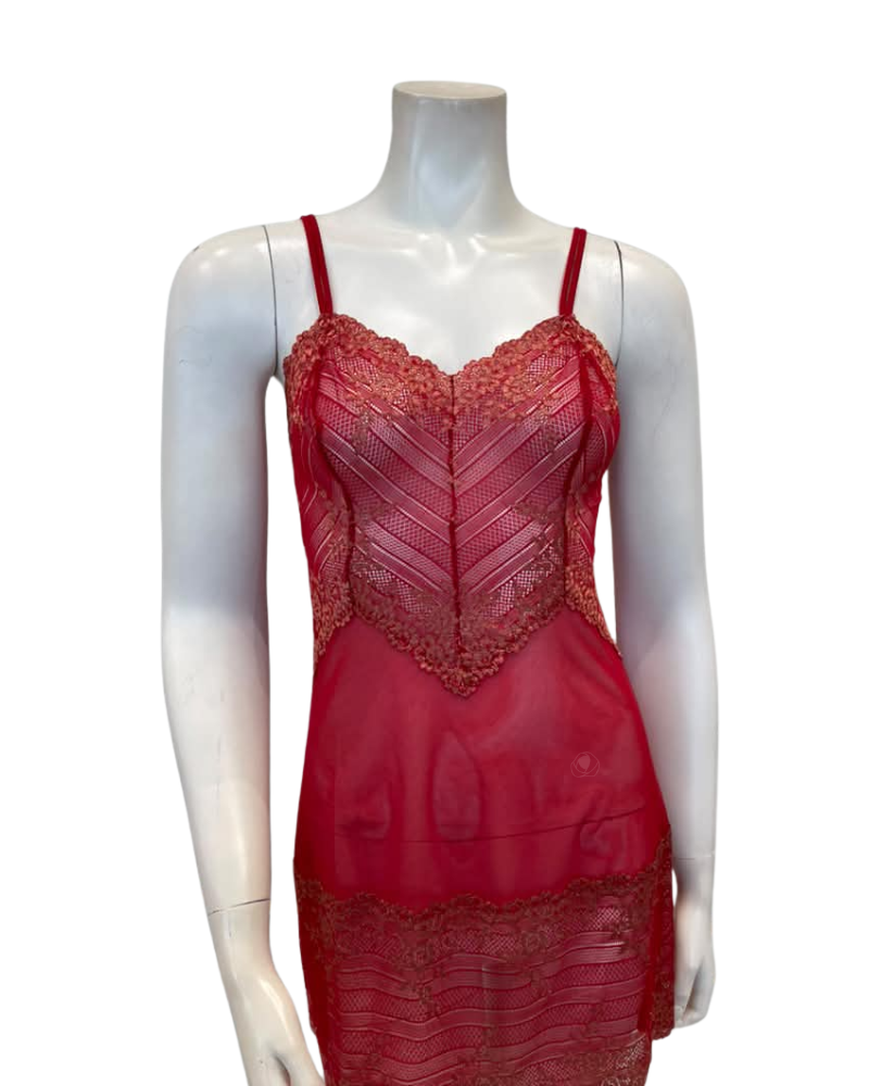 Wacoal Grandalia Red / Rose Embrace Lace Chemise