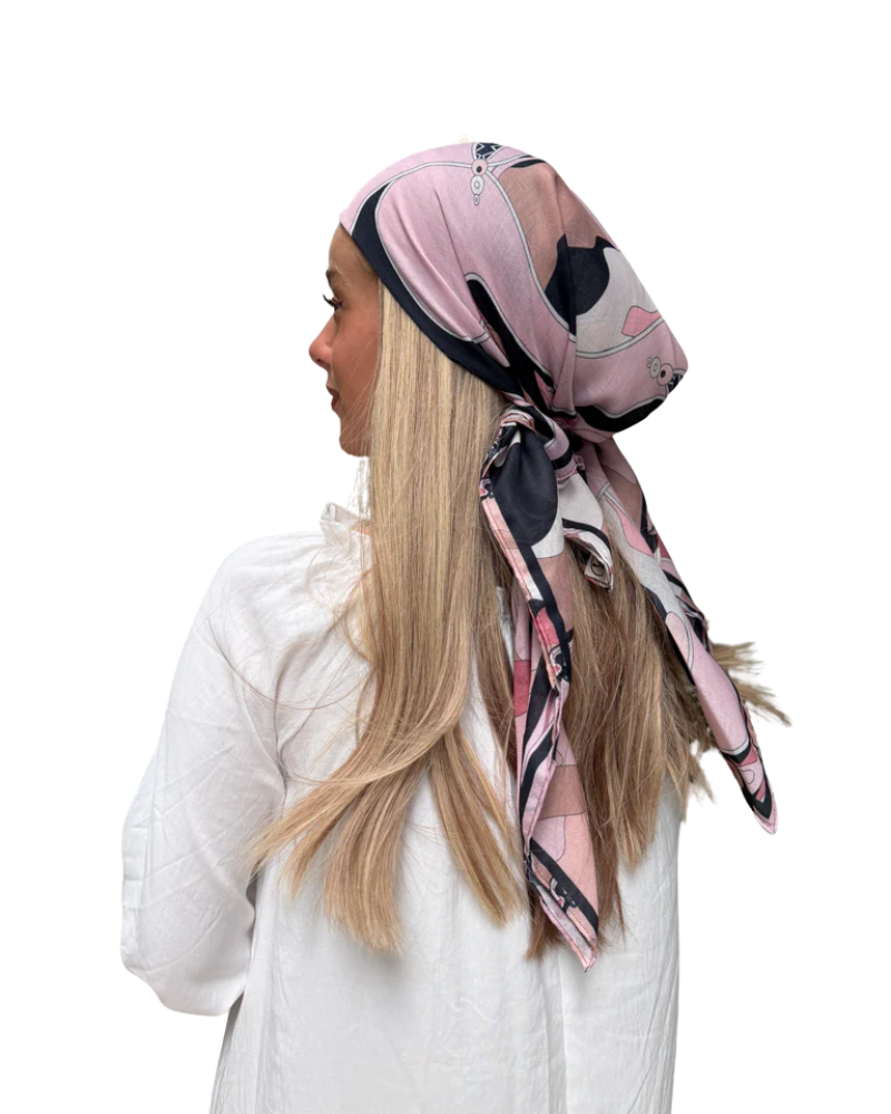 Scarf Bar Inspired Blush Form Square Scarf with Invisible Grip Myselflingerie.com