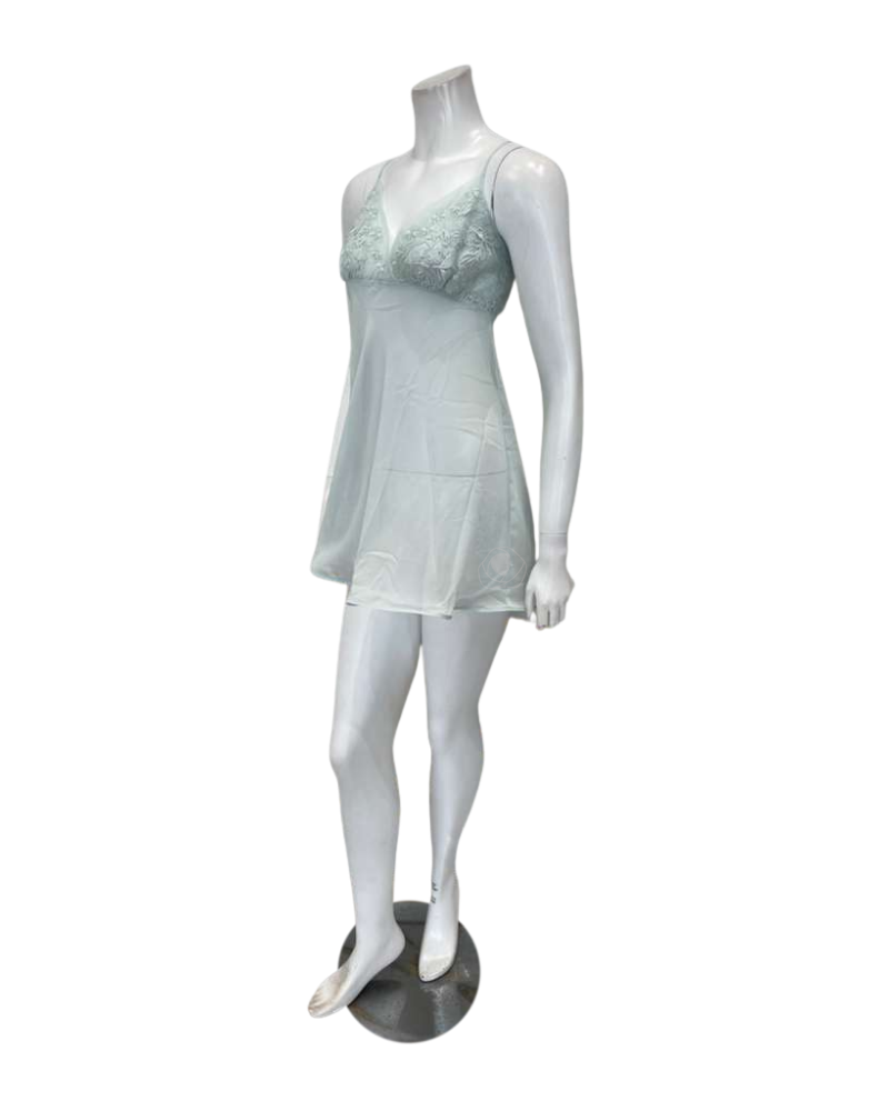 Rya Collection Lagoon Duchess Babydoll Chemise & Robe Set