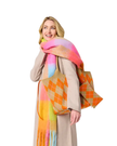 ShiraLeah Orange Robbie Argyle Tote Bag