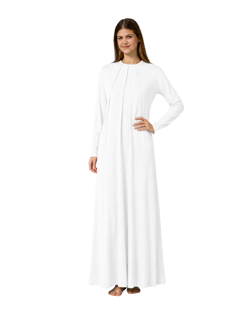 Pen-ky White Tucks Cotton Pull On Nightgown