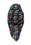 It's Younique OB-FEN-MU Multicolor Designer Inspired Shimmer Pre-Tied Open Back Bandanna with Velvet Grip Myselflingerie.com