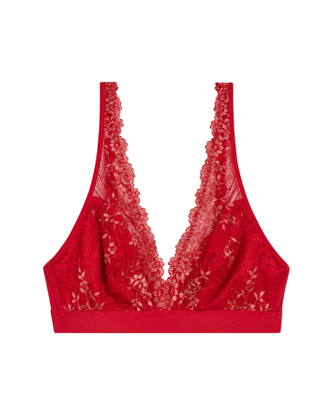 Wacoal Grandalia Red/Rose Embrace Lace Wire Free Bralette