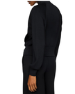 Spanx Very Black Pintuck Track Jacket