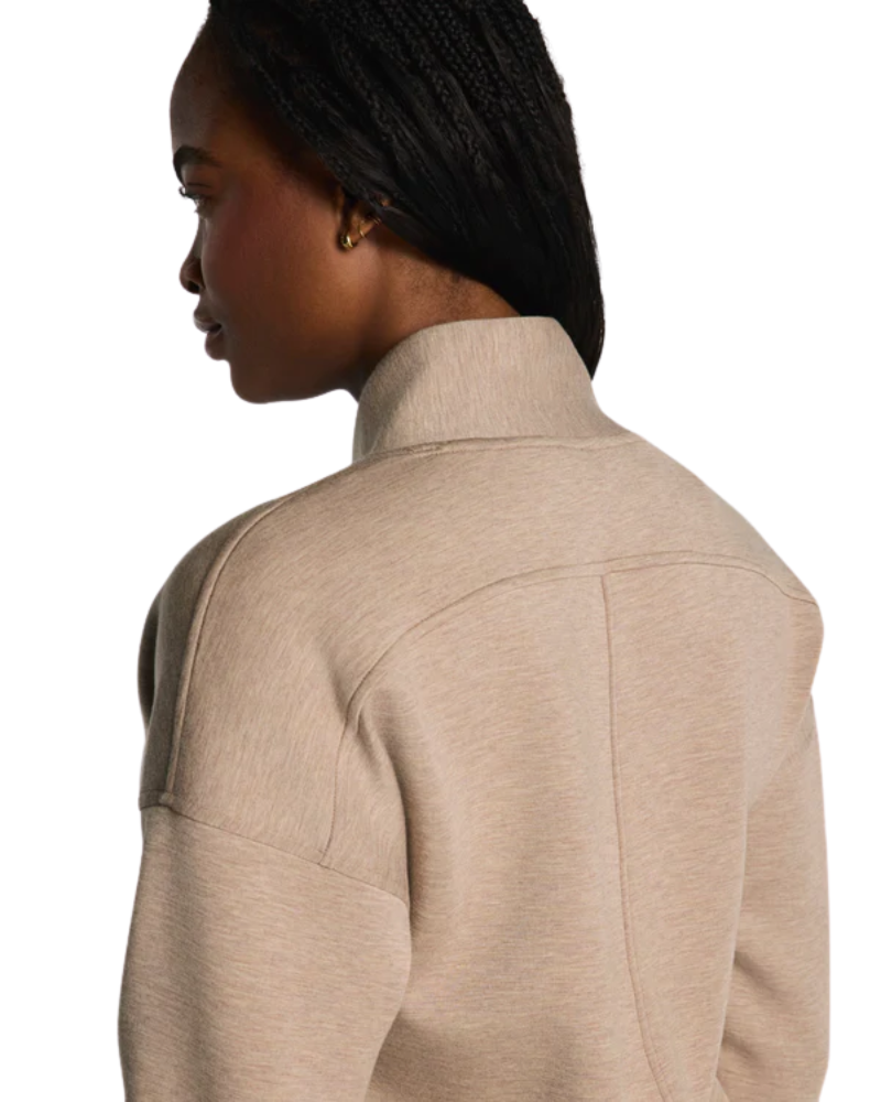 Spanx Dune Heather AirEssentials Shawl Collar Half Zip Myselflingerie.com