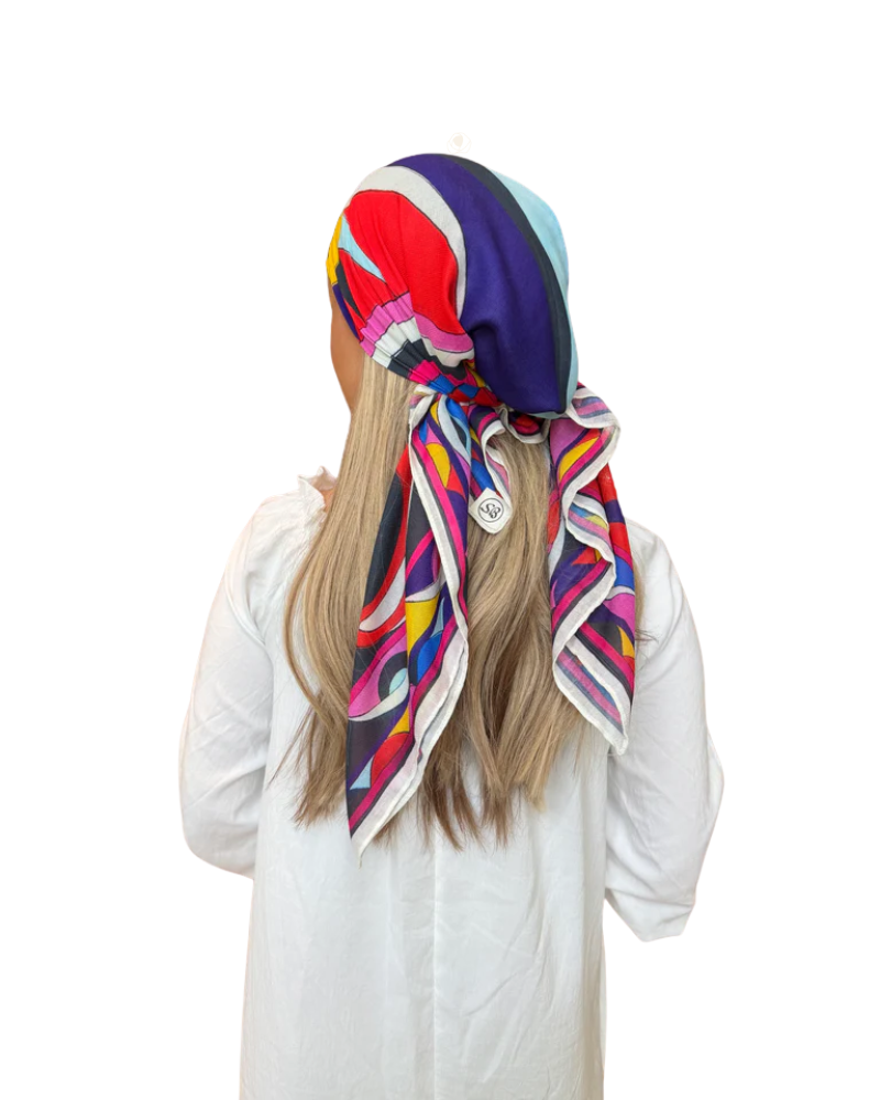 Scarf Bar Inspired Viva Sunset Square Scarf with Invisible Grip Myselflingerie.com