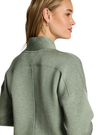 Spanx Sage Brush Heather AirEssentials Shawl Collar Half Zip Myselflingerie.com