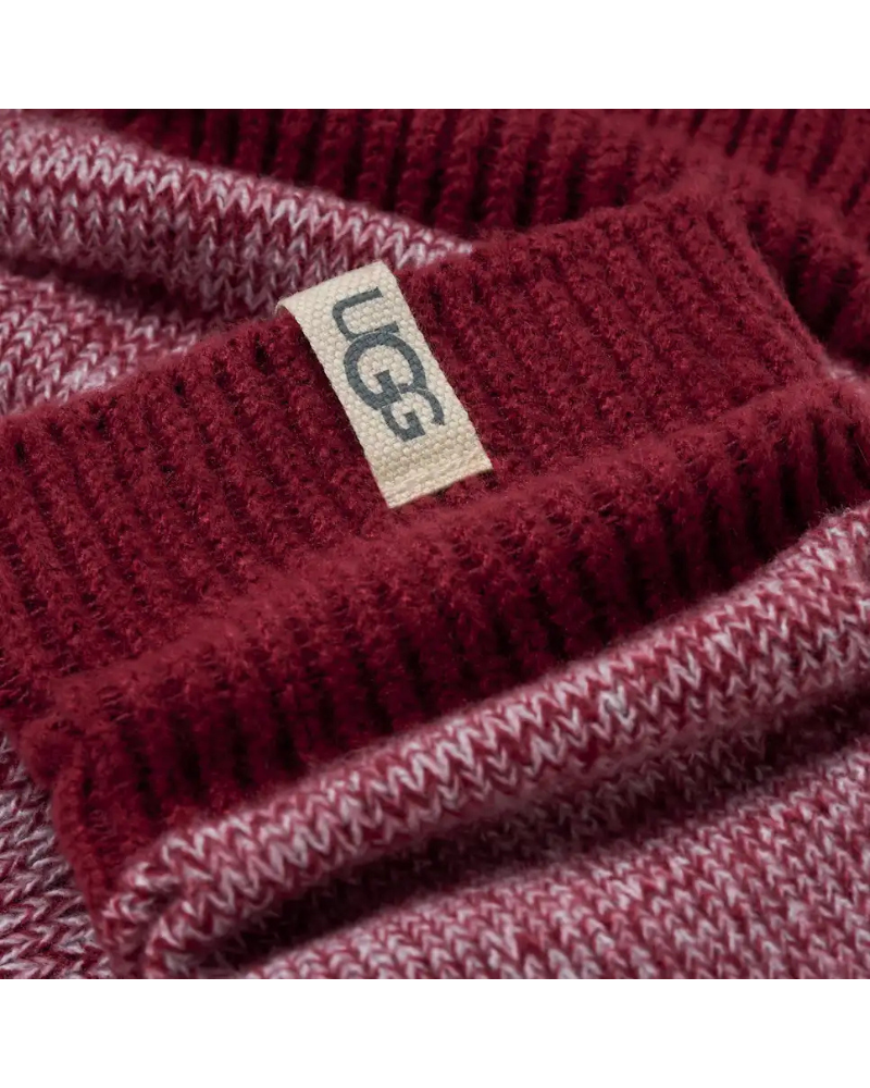 UGG 1153340 Coffee Berry Rib Knit Slouchy Quarter Socks