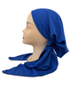 Triple Up Royal Swiss Dots Unlined Pre-Tied Bandanna