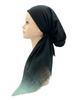Revaz Black Seafoam Ombre Adjustable Pre-Tied Bandanna with Velvet Grip