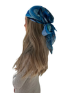 Scarf Bar Inspired Blue Capri Square Scarf with Invisible Grip Myselflingerie.com