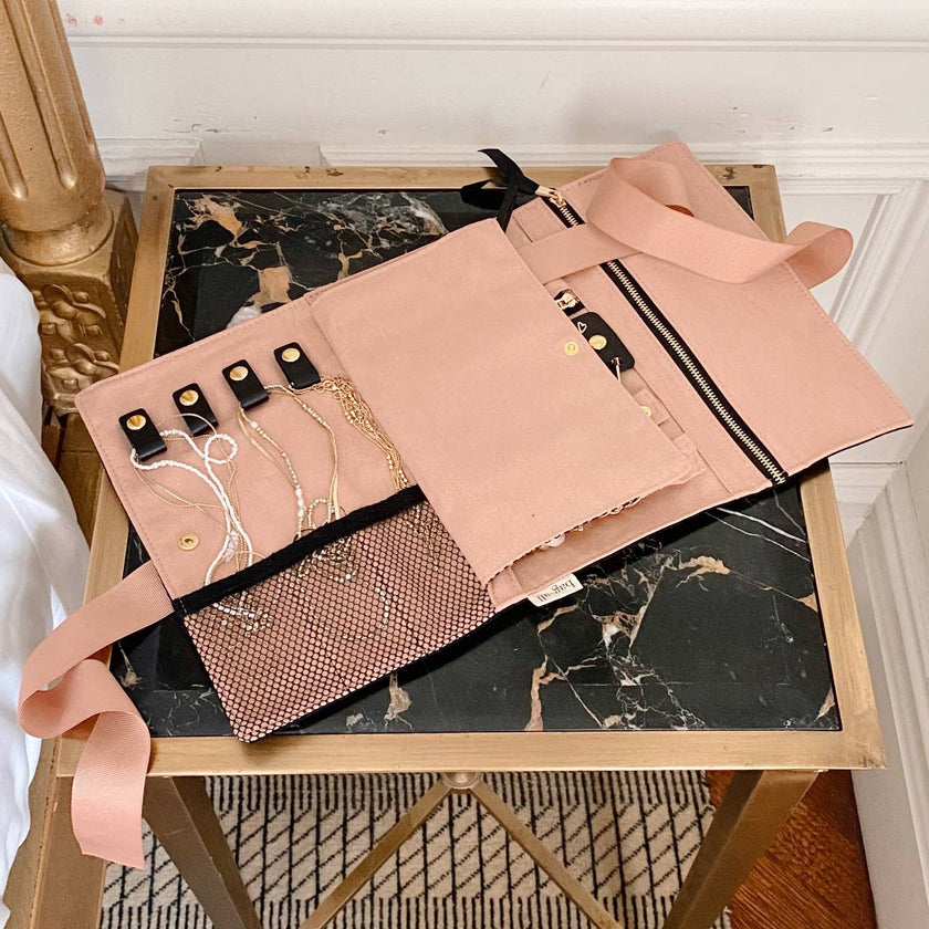 Bag All 6671 Black Jewelry Roll Travel Pouch Myselflingerie.com