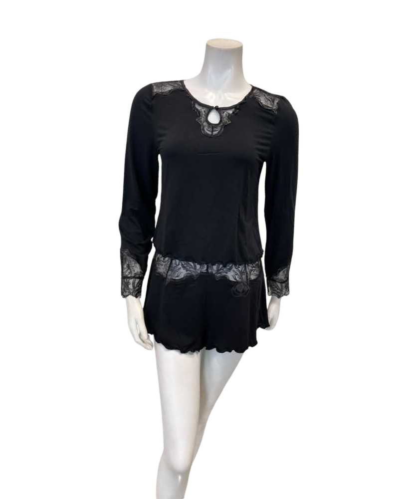 Fleur't Black Desire Modal Shorts Set