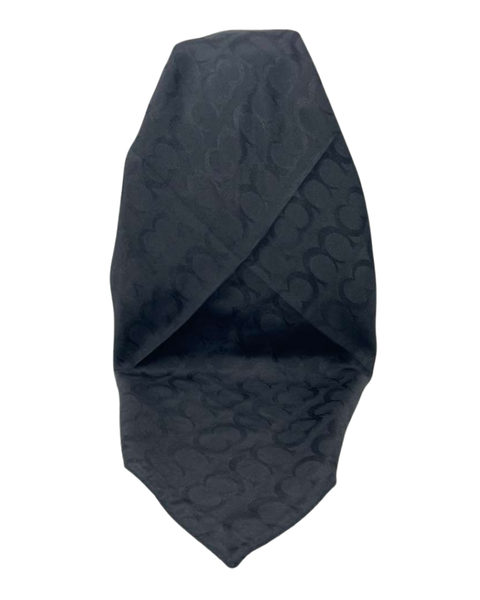 It's Younique Black Designer Inspired Pre-Tied Open Back Bandanna with Velvet Grip