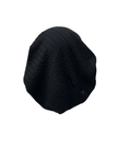 Triple Up Black Cable Knit Unlined Pre-Tied Bandanna