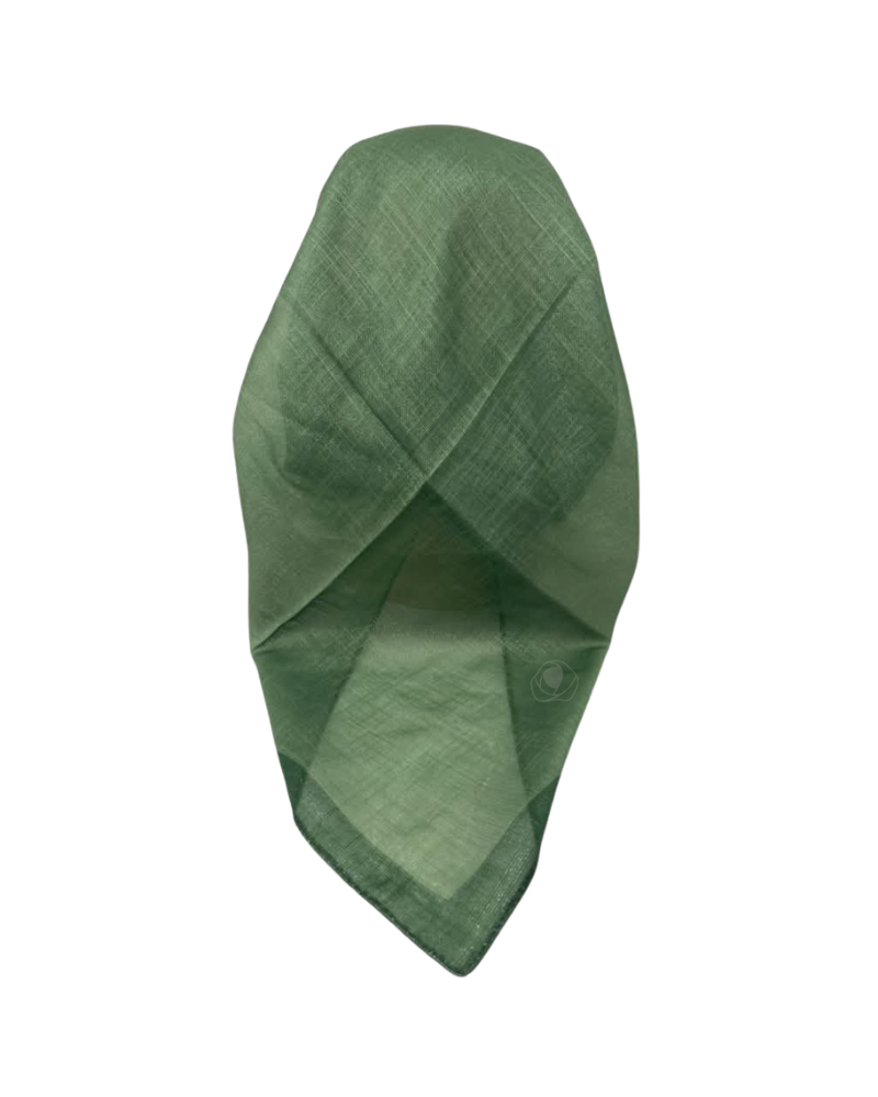It's Younique Solid Shimmer Celery Green Pre-Tied Open Back Bandanna with Velvet Grip