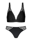 Mey Black Poetry Temptation Bralette & Panty Set