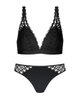 Mey Black Poetry Temptation Bralette & Panty Set