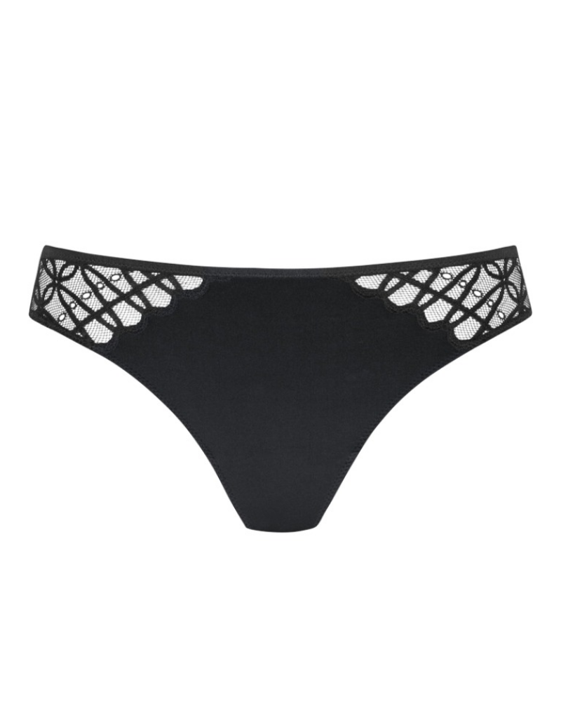 Mey Black Poetry Temptation Bralette & Panty Set