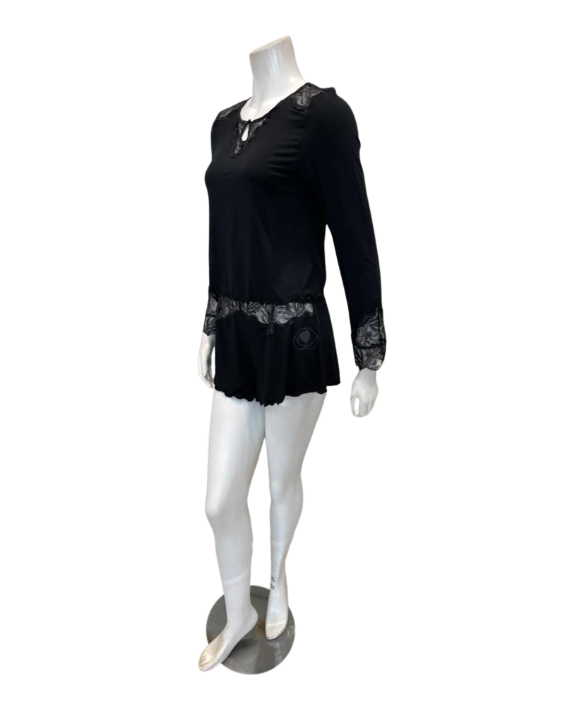 Fleur't Black Desire Modal Shorts Set