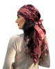 Scarf Bar Crimson Rose Square Scarf with Invisible Grip