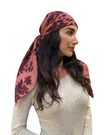 Scarf Bar Crimson Rose Square Scarf with Invisible Grip