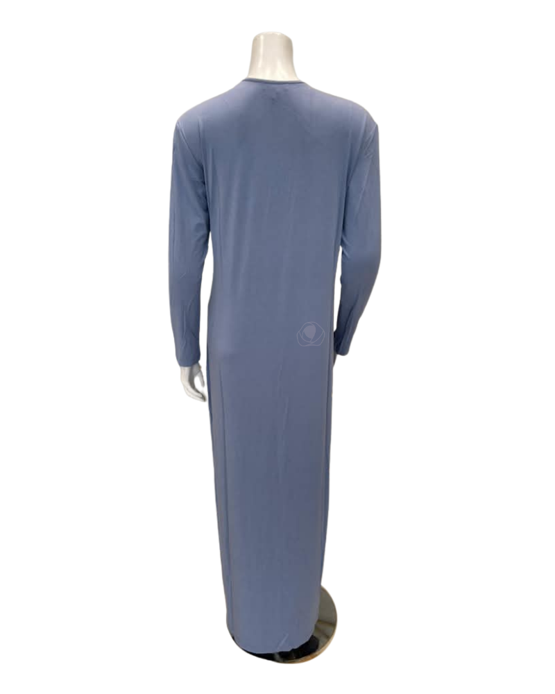 Angelice Pale Blue Garden Print Pull On Modal Nightgown