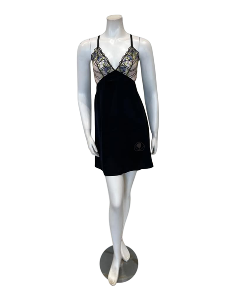 Cosabella Black/Neon Viola Chemise