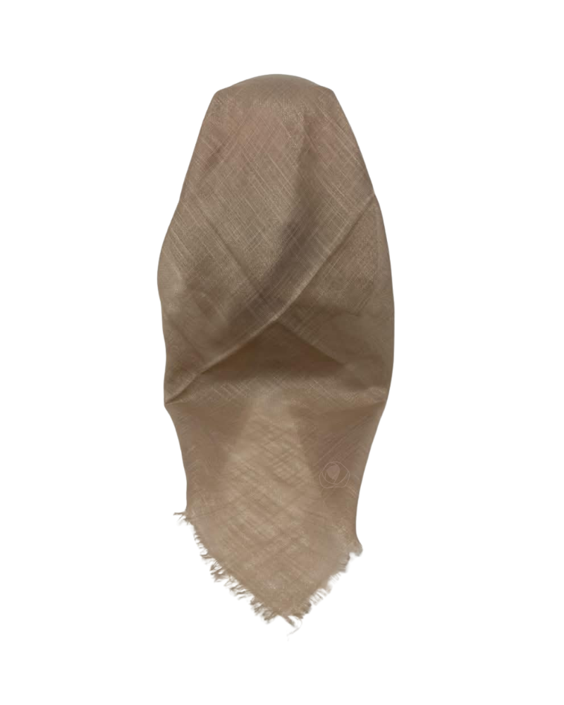 It's Younique Solid Shimmer Champagne Pre-Tied Open Back Bandanna with Velvet Grip