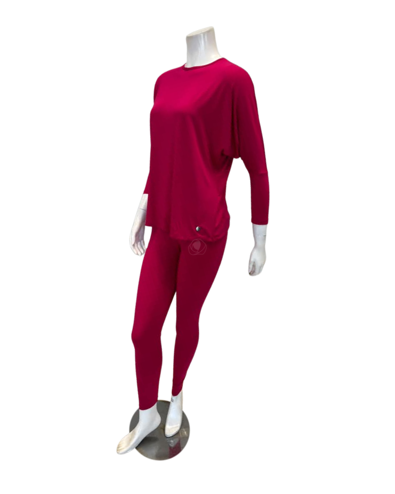 Oh! Zuza Ruby Round Neck Modal Pajamas Set