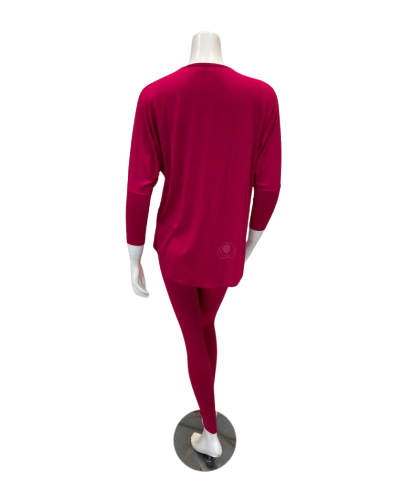 Oh! Zuza Ruby Round Neck Modal Pajamas Set