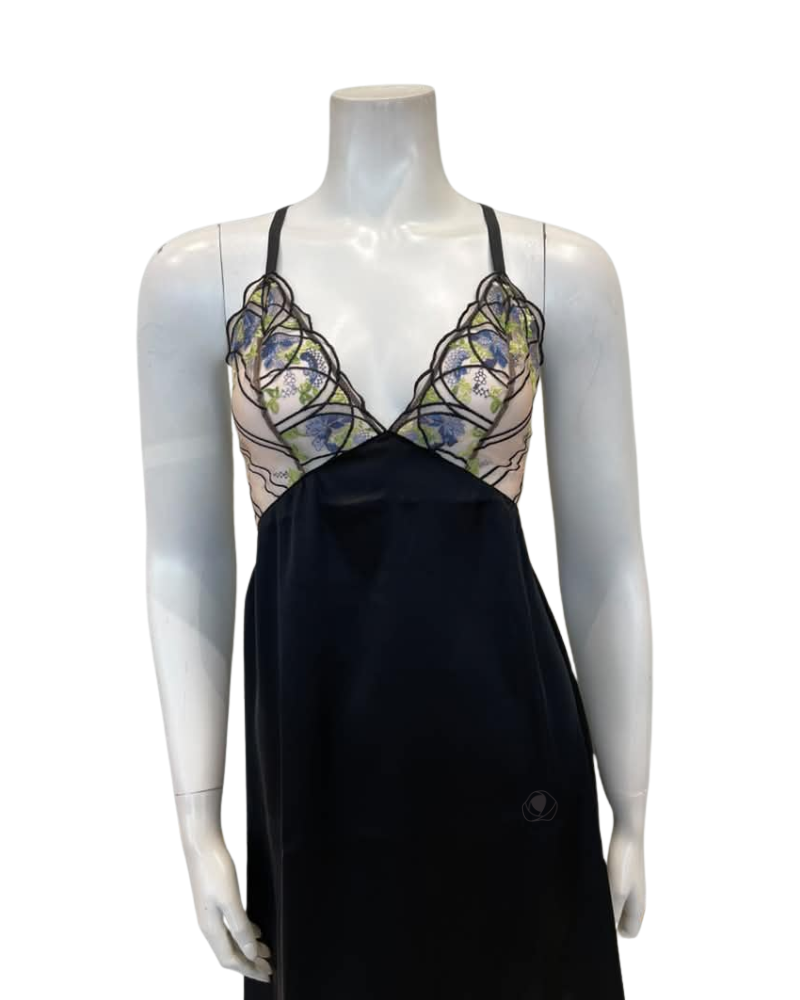 Cosabella Black/Neon Viola Chemise