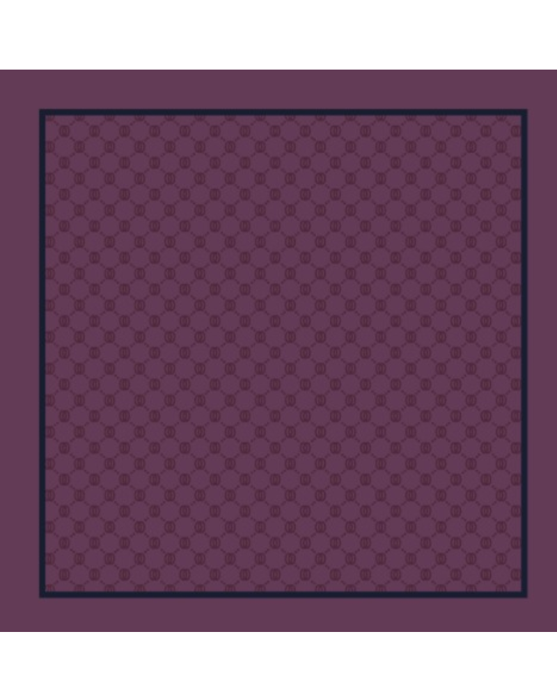 Cherie Light Plum Interlocking Design Adjustable Closed Back Pre-Tied Bandanna