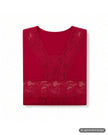 Folded Oh! Zuza Ruby Sheer Lace Modal Nightshirt