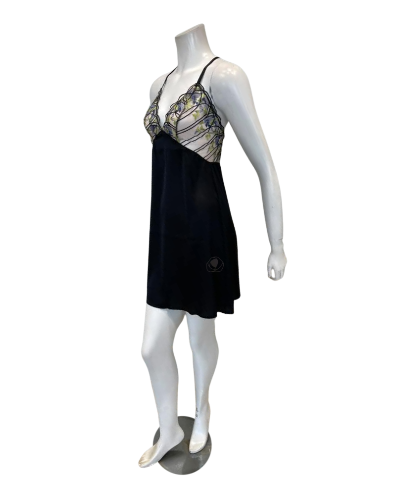 Cosabella Black/Neon Viola Chemise