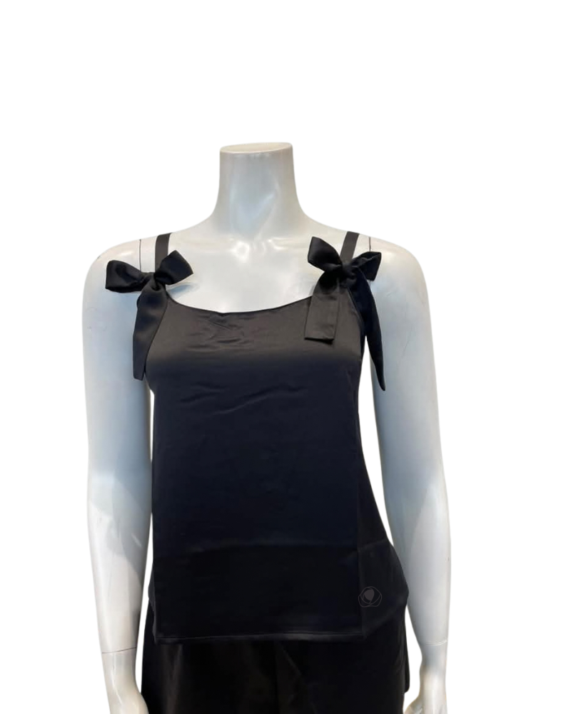 Rya Collection Black Halo Cami-Tap Set