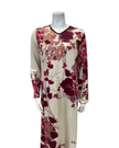 Verdiani Mocha Floral Print V Pull On Modal Nightgown