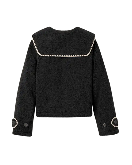 1180637 Black Nikia Collared Jacket