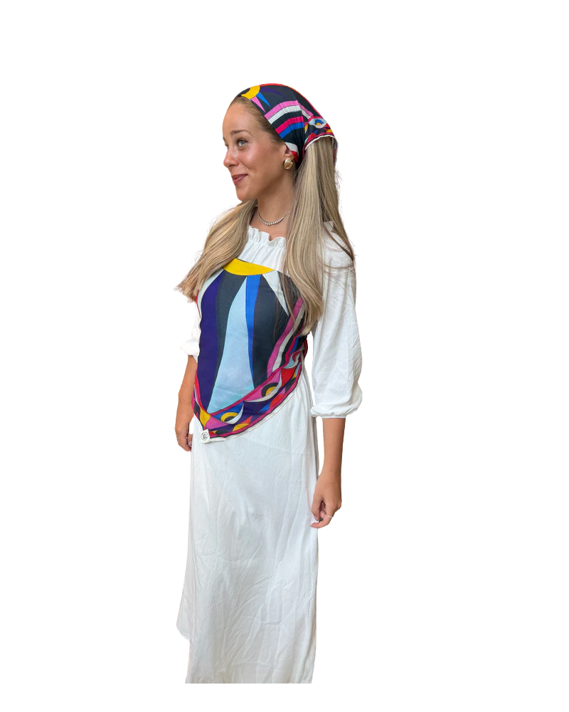 Scarf Bar Inspired Viva Sunset Square Scarf with Invisible Grip Myselflingerie.com